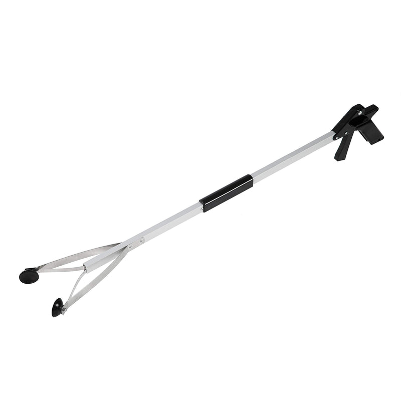 Grabber Reacher Suction Cup Grip Tool- Long 32 Inch Foldable Strong Heavy Duty Aluminum Pick Up Stick - Lightweight Trash Litter Picker Claw Extended Gripper Nabber Assist for Elderly, Luxet (Black) 1 Count (Pack of 1) Black - PawsPlanet Australia