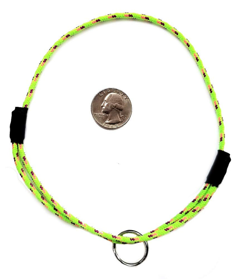 National Leash Mountain Rope Dog ID Collar- Spring Green- Medium (14"-20") Ultra Lite - PawsPlanet Australia