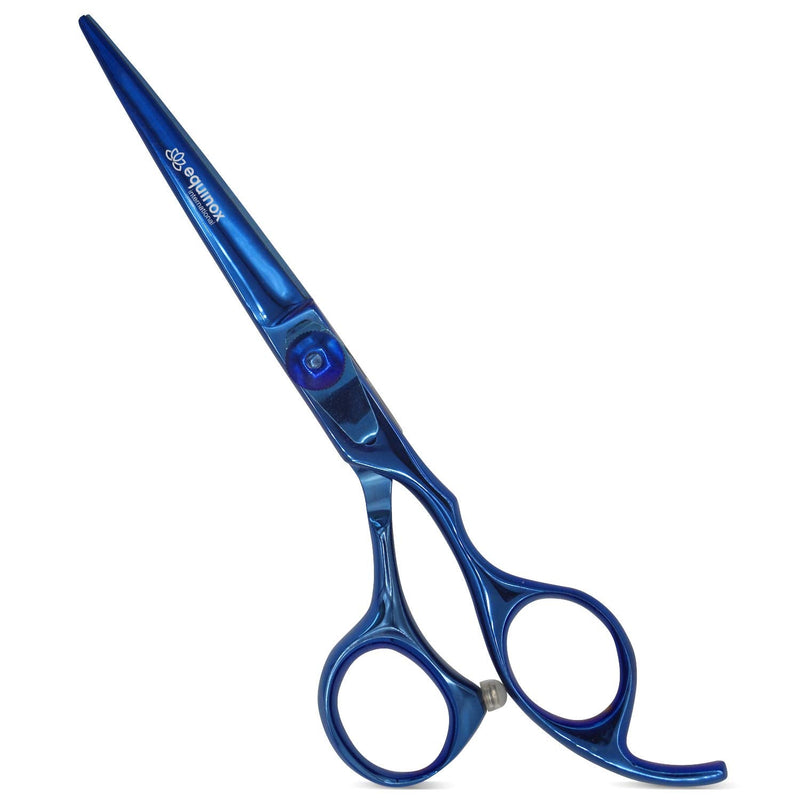 Equinox Razor Edge Series Professional Hair Scissors - 6.5” Premium Japanese Stainless Steel Hair Cutting Scissors, Hair Shears for Hair Cutting, Barber Accessories & Hair Salon Supplies - Blue - PawsPlanet Australia