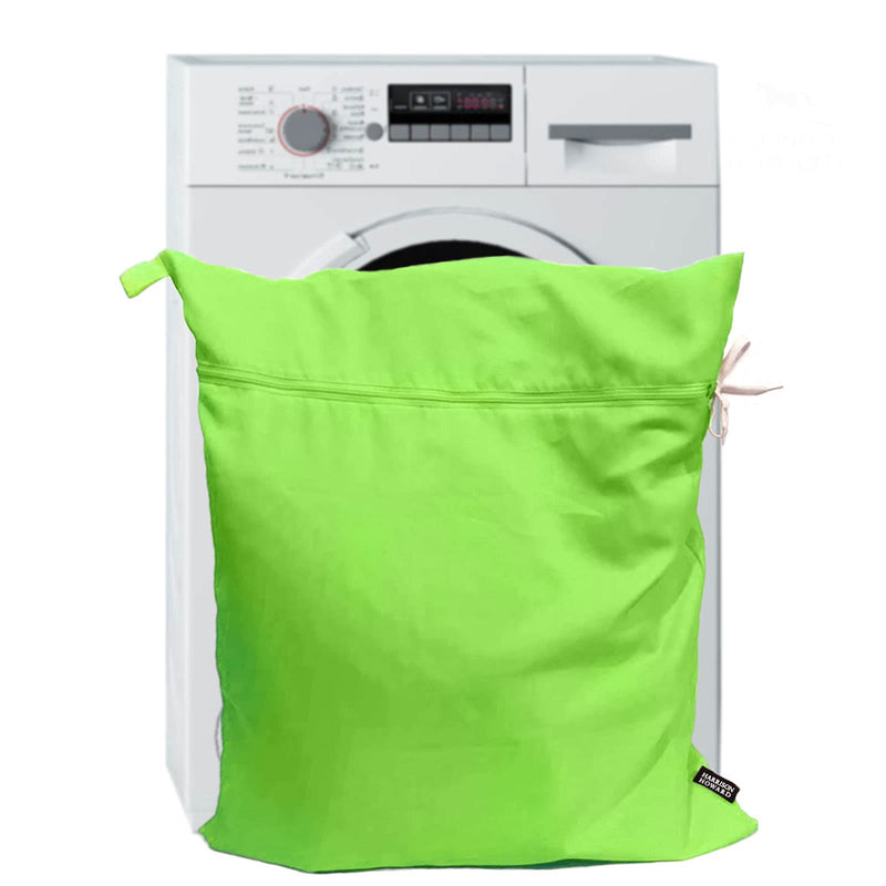 Harrison Howard Pet Washing Bag Dog Cat Horse Hair Laundry Bag for Rug Sheet Boots Pets Laundry Helper Neon Green