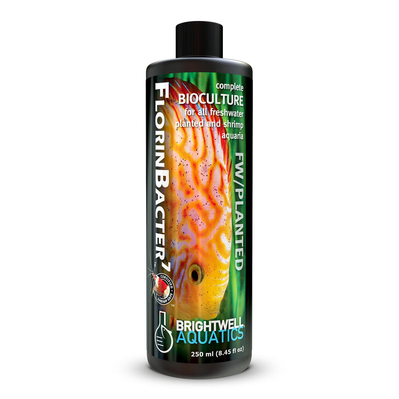 Brightwell Aquatics Florinbacter7 - Complete Bacteria Bioculture for Freshwater Shrimp, Fish, and Planted Aquariums, 125 ml 125-ml - PawsPlanet Australia