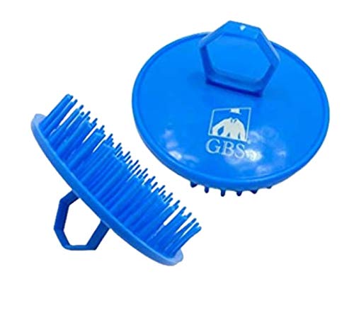 G.B.S Hair Scalp Massager Shampoo Brush-Scalp Brush for Hair Washing, Women, Men & Pet Grooming, Blue 1Blue - PawsPlanet Australia
