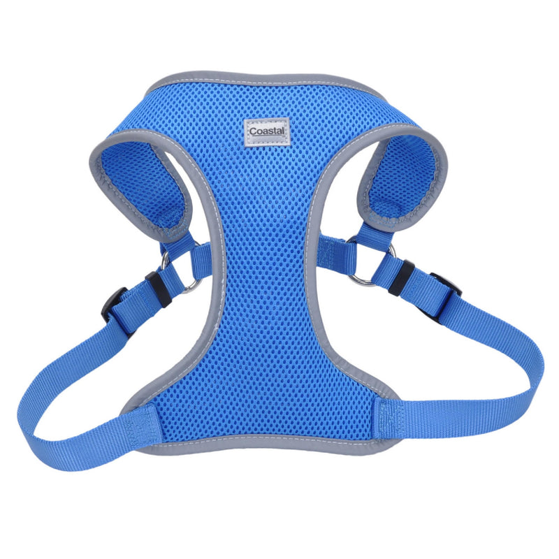 Coastal Pet Comfort Soft Reflective Wrap Adjustable Dog Harness - No-Pull Dog Harness for Small & Large Dogs - Blue Lagoon - 1" x 28"–36" - PawsPlanet Australia
