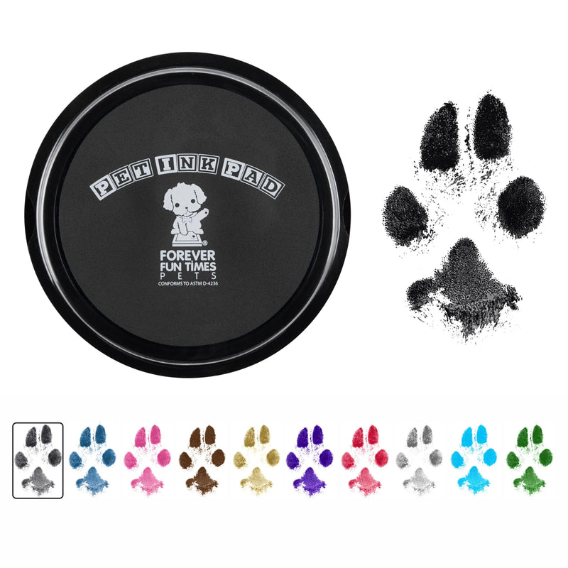 Pet Paw Print Impression Kit | Dog Ink Paw Print Kit | Pet Paw Print Kit | an Easy to Use Paw Print Stamp Pad for Dogs | Contains an Ink Pad for Dog Paw Prints That You Can Treasure (Black, Big) Black - PawsPlanet Australia