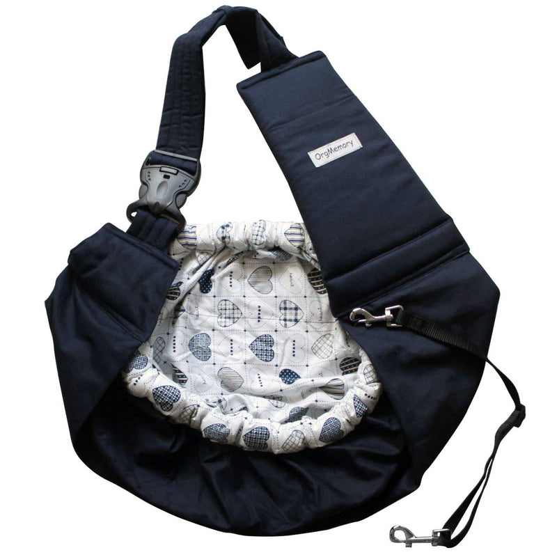 Pet Sling Carrier, OrgMemory Adjustable Dog Sling, Small Dog Cat Outdoor Shoulder Pet Carrier (Heart Shaped) Heart Shaped - PawsPlanet Australia
