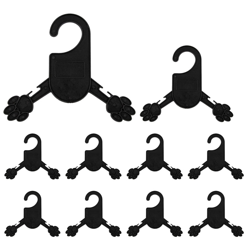 AUEAR, 10 Pack Plastic Pet Clothes Rack Hangers for Dog Puppy Cat Toddler Small Coat Hanger Style a - PawsPlanet Australia