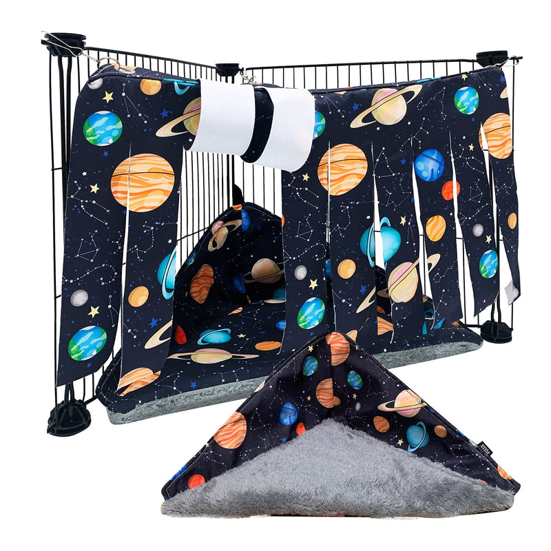 Guinea Pig Corner Hideout Hammock and Bed,Ferret Corner Hammock and Bed Cave Cozy for Guinea Pig Ferret Chinchilla Rats for Playpen C&C Cage Midwes Cage Black - PawsPlanet Australia