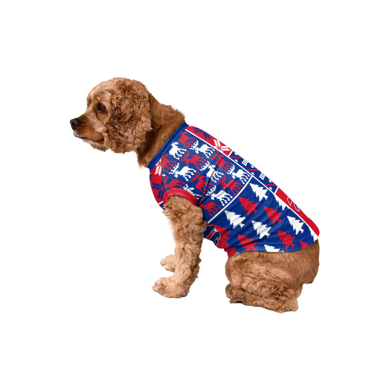 FOCO NFL Unisex-Adult Busy Block Family Matching Collection Set Holiday Pjs Buffalo Bills Dog - L - PawsPlanet Australia