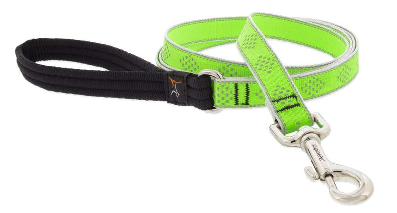 Lupine Reflective Dog Leash 4-Foot by 3/4" Wide Green Diamond 3/4"w; 4-foot