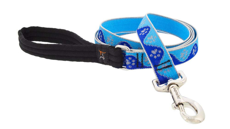 Lupine Reflective Dog Leash 4-Foot by 1" Wide Blue Paws 1"w; 4-foot - PawsPlanet Australia