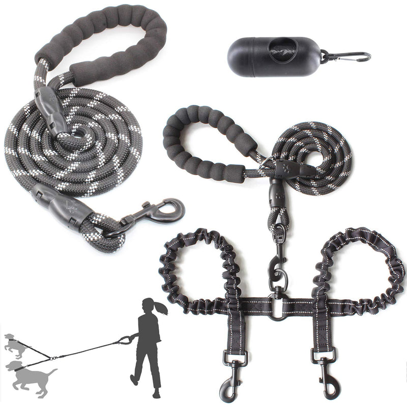 BAAPET Double Bungee Dog Leash + Rope Leash - PawsPlanet Australia