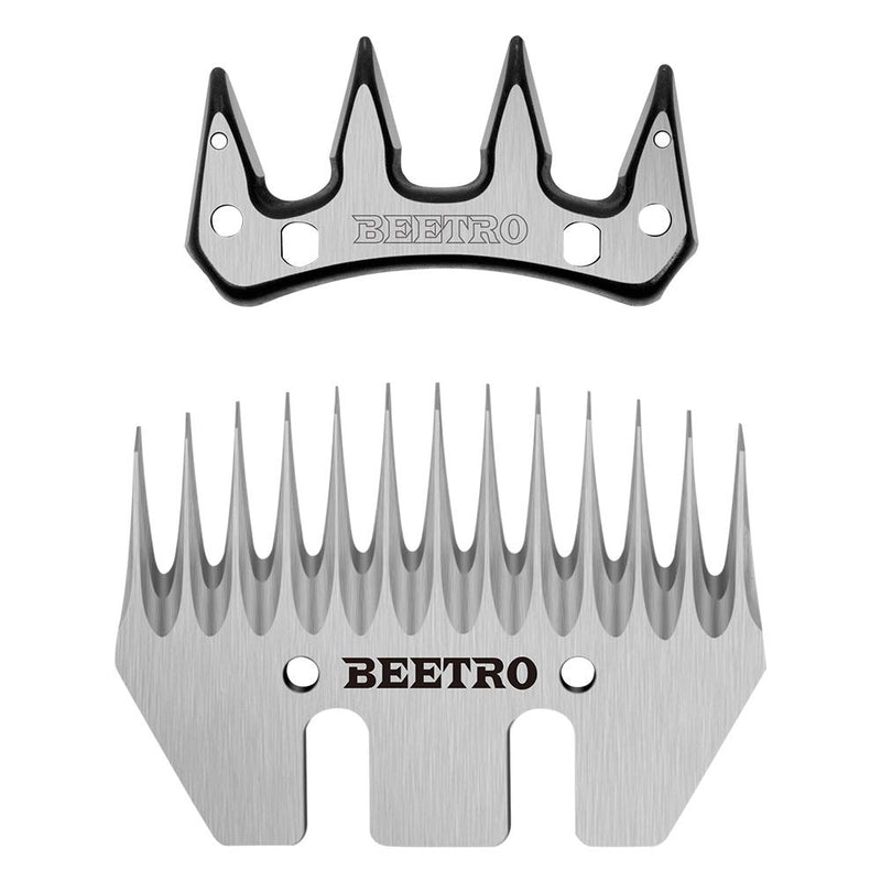BEETRO Sheep Shears Replacement Blades, Professional Stainless Steel Clipper Blades for Sheep Alpacas Goats and More 13-tooth - PawsPlanet Australia