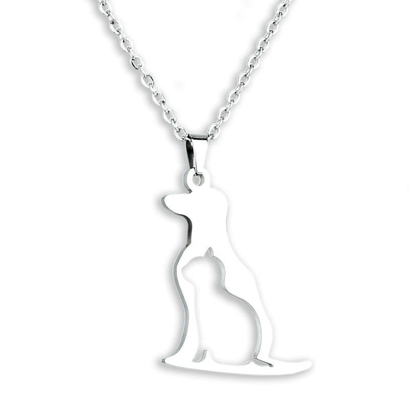 Cat and Dog Lovers Gifts Dog Lovers Necklace Pet Lovers Gifts for Women Cat and Dog Necklace - PawsPlanet Australia