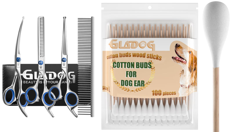 Large Cotton Swabs for Dog Ear and Dog Grooming Scissors - PawsPlanet Australia