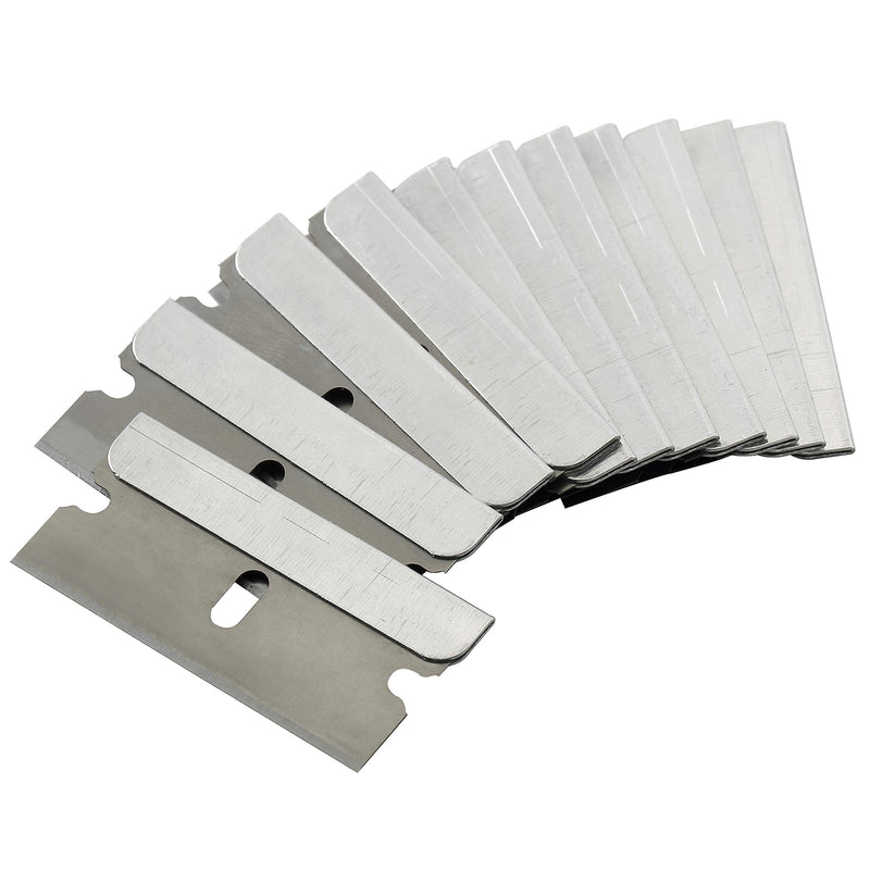 Bates- 50 pc Razor Blades, Flat Scraper Blades, One Edge Razor Blades 1 Count (Pack of 50) Silver - PawsPlanet Australia