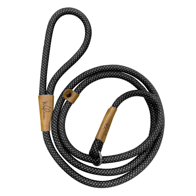 Wooflinen Reflective 6ft Climbing‑Rope Dog Slip Leash, Elegant Design, Durable, Heavy Duty Lead for Large, Medium Dogs and Strong Pullers - Night Walks (Starry Night) Starry Night - PawsPlanet Australia
