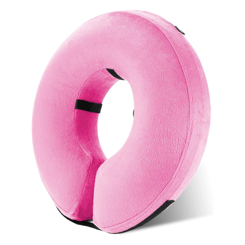 Katoggy Inflatable Dog Collar, Soft E-Collars for Dogs After Surgery, Adjustable Blow up Donut Dog Cone Collar for Small/Medium/Large Dogs and Cats Pink Small (Neck: 6"-11") - PawsPlanet Australia