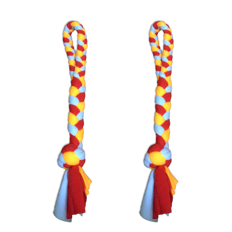 Dog Fleece Rope Teaser Toy as Replacement to Chase and Tug (A-2PCS) A-2PCS - PawsPlanet Australia