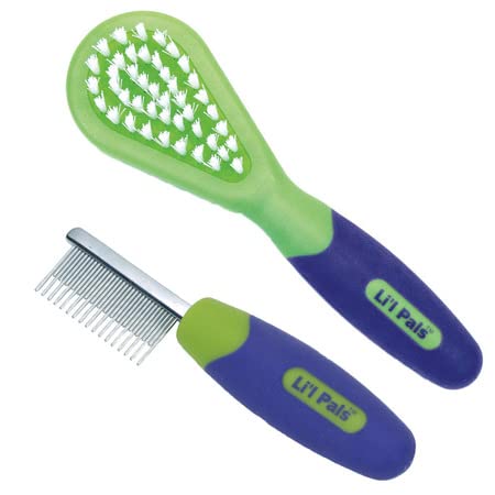 Coastal - Li'l Pals - Dog Bristle Brush and Shedding Comb - PawsPlanet Australia