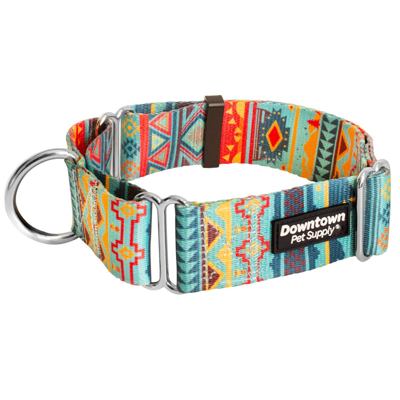 Downtown Pet Supply - Martingale Collar for Dogs - Dog Training Collar - Big, Wide & Thick Dog Collar - Escape-Proof, Weatherproof, Durable and Comfortable - Tribal - Large Dog Collar Large: 14"-24.5" - PawsPlanet Australia