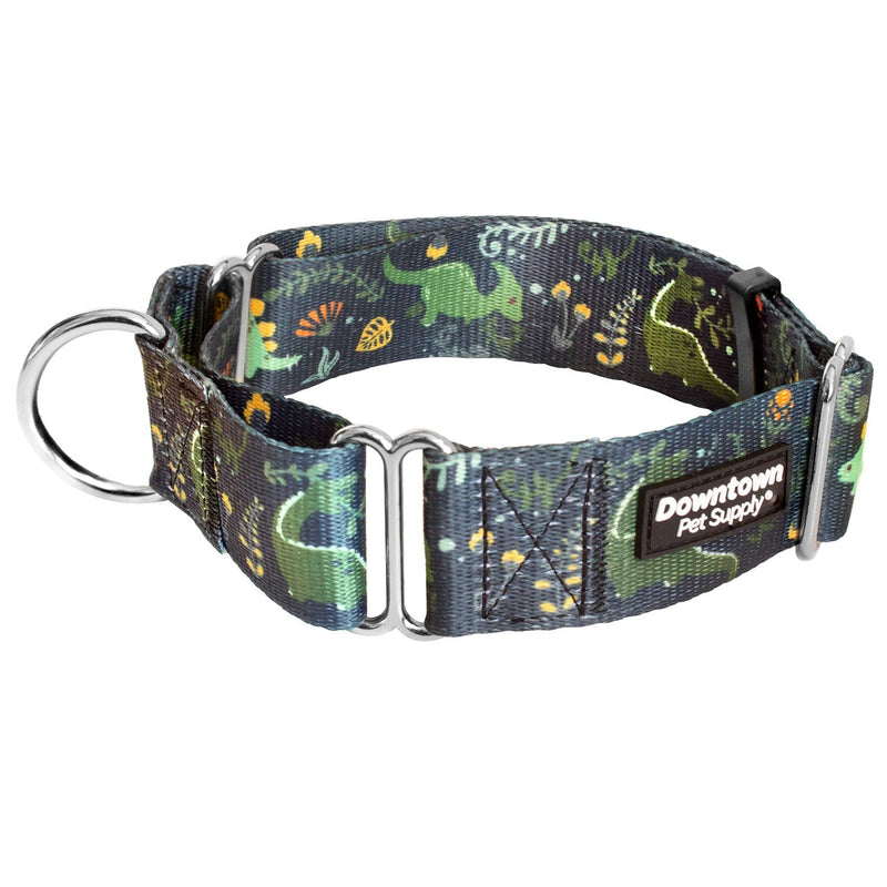 Downtown Pet Supply - Martingale Collar for Dogs - Dog Training Collar - Big, Wide & Thick Dog Collar - Escape-Proof, Weatherproof, Durable and Comfortable - Dino - Extra Large Dog Collar X-Large: 18.5"-34 - PawsPlanet Australia