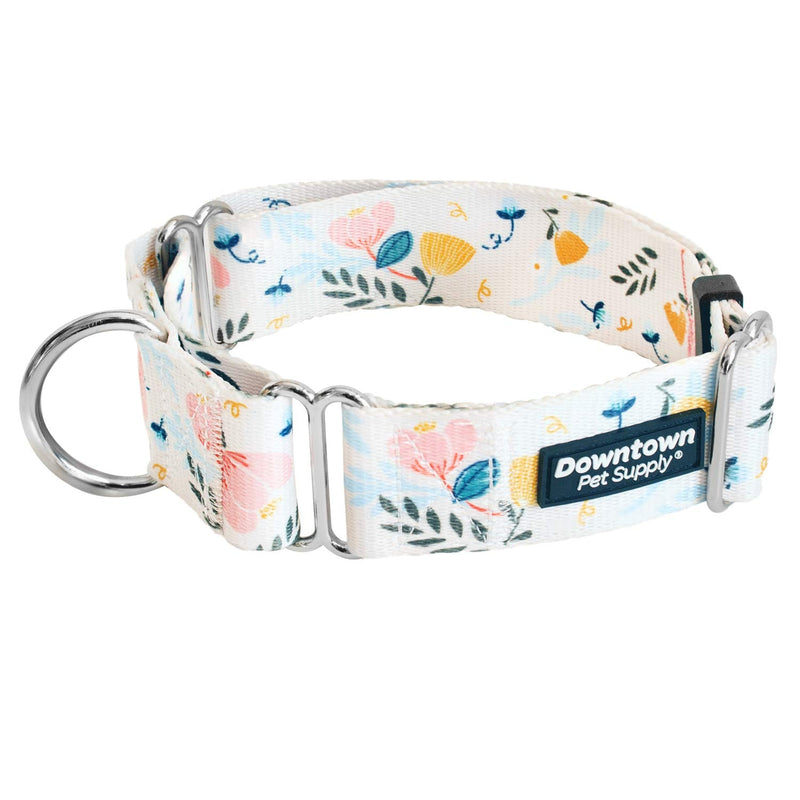 Downtown Pet Supply - Martingale Collar for Dogs - Dog Training Collar - Big, Wide & Thick Dog Collar - Escape-Proof, Weatherproof, Durable and Comfortable - Floral - Medium Dog Collar Medium: 11"-20"