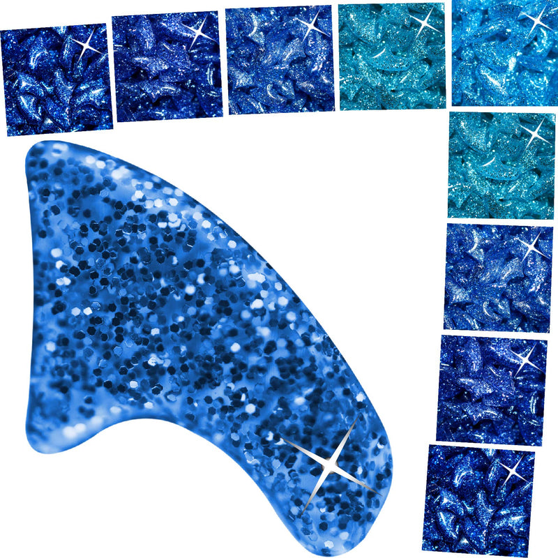 100 pcs Cat Nail Caps | Cat Claw Covers | with Adhesives and Applicators (S, 5X Blue Glitter Shades) S - PawsPlanet Australia
