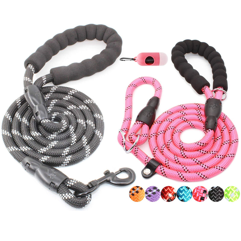 BAAPET 6 FT Slip Lead Dog Leash + 5 FT Rope Leash - PawsPlanet Australia