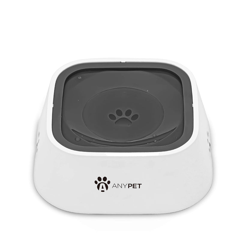 ANYPET No-Spill Dog Water Bowl, Anti-Splash Pet Slow Drinking Water Feeder, Spill Proof Travel Bowls for Large Medium Small Dogs and Cats, White - PawsPlanet Australia