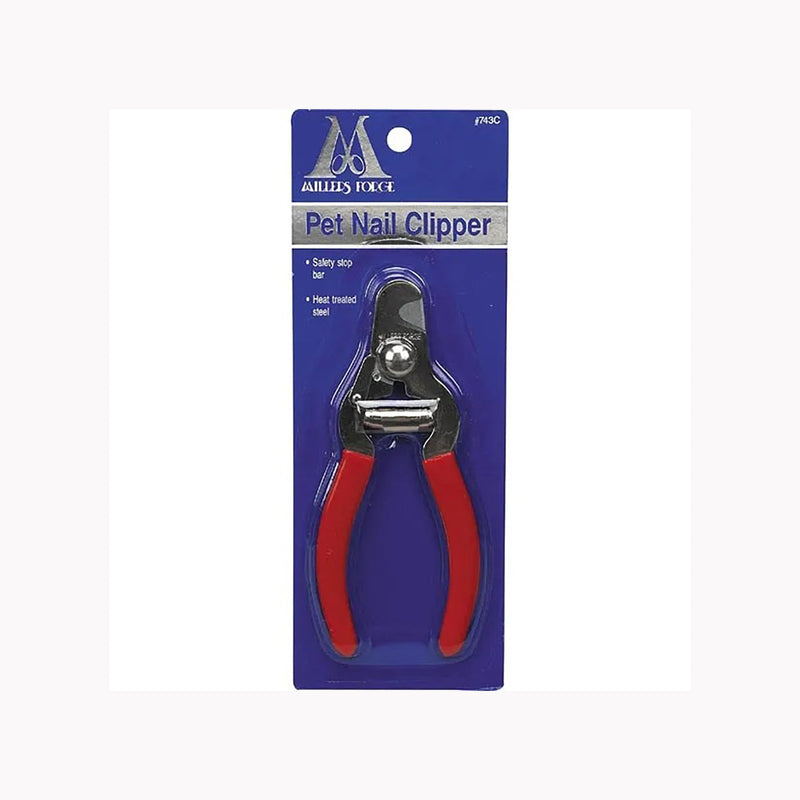 Millers Forge Steel Pet Nail Clipper 743C with Safety Stop Bar Small Medium Dog Updated Edition - PawsPlanet Australia