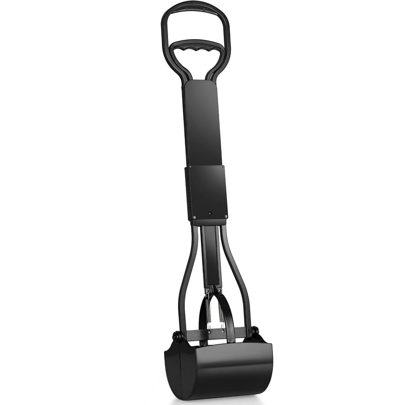 Mr. Peanut's 32" Tall Profile Pooper Scooper, Heavy Duty ABS Frame & Bin, Durable Double Spring Clamp, Lightweight Design, Simple One Step Assembly - PawsPlanet Australia