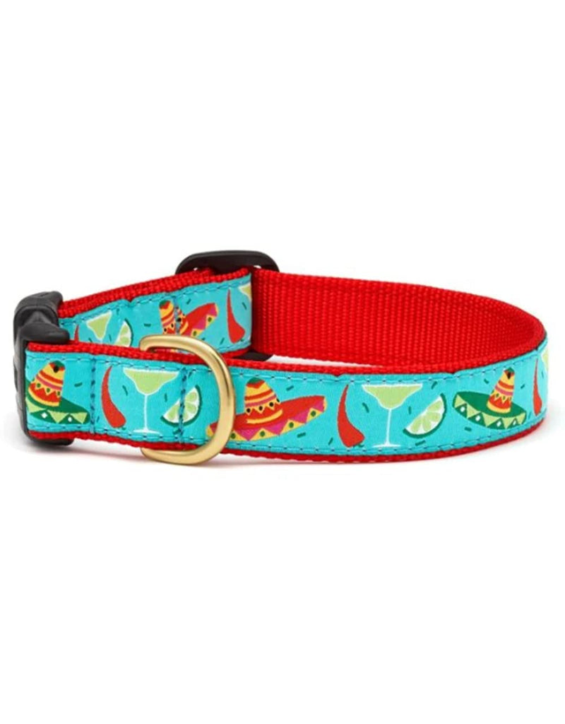 Up Country Cinco De Mayo Pattern Dog Collar, Small (9 to 15 Inches) 1 Inch Wide Width Cinco De Mayo Dog Collar - PawsPlanet Australia