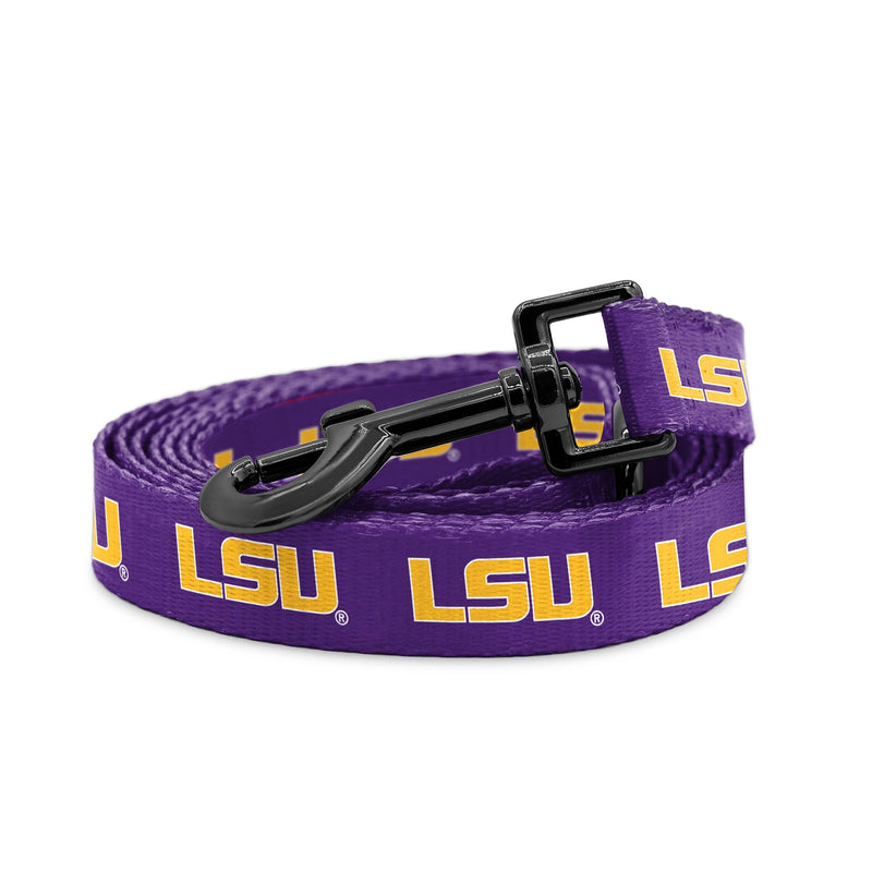 LSU Tigers Adjustable Dog Collars and Leashes | Fits Pets Officially Licensed (6 Ft Leash) 6 Ft Leash - PawsPlanet Australia