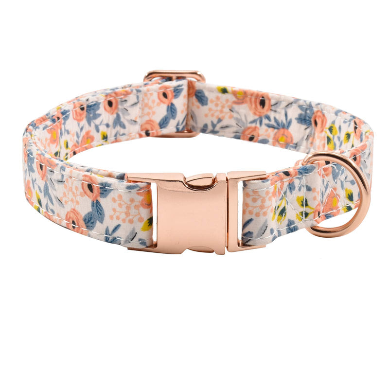 Metal Buckle Dog Collar, Durable Adjustable Dog Collar Soft for Small Medium Large Dogs (M(13-18in), Flower3) 0001-Flower3 M(13-18in) - PawsPlanet Australia