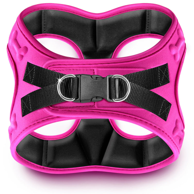 Comfort Fit Dog Harness Soft Padded No Pull Harness with Adjustable Buckles for Small Medium Large Dogs Step in Pet Vest with Easy Control Handle for Walking Jogging Running Training Dogs & Puppies S (Chest 14.5"-17") Pink - PawsPlanet Australia
