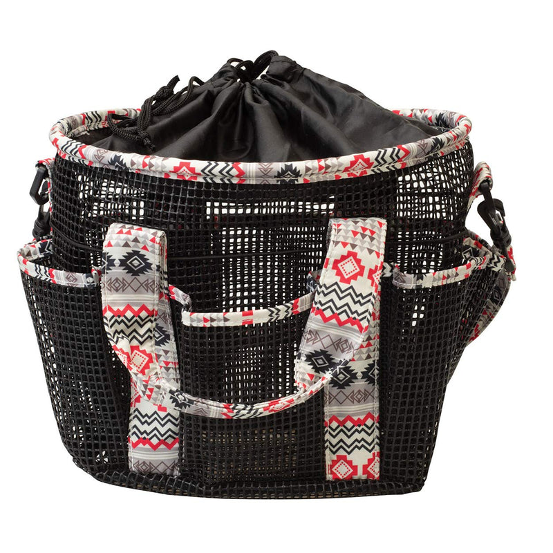 Weaver Leather Mesh Grooming Bag, Crimson Aztec - PawsPlanet Australia