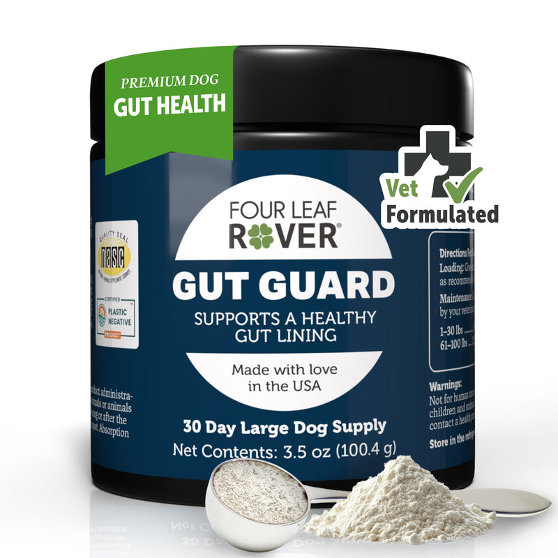 Gut Guard - Dog Probiotics, Prebiotics, and Organic Herbs for Dog Gut Health and Dog Immune Support - Veterinarian Formulated - 30 Day Large Dog Supply - PawsPlanet Australia