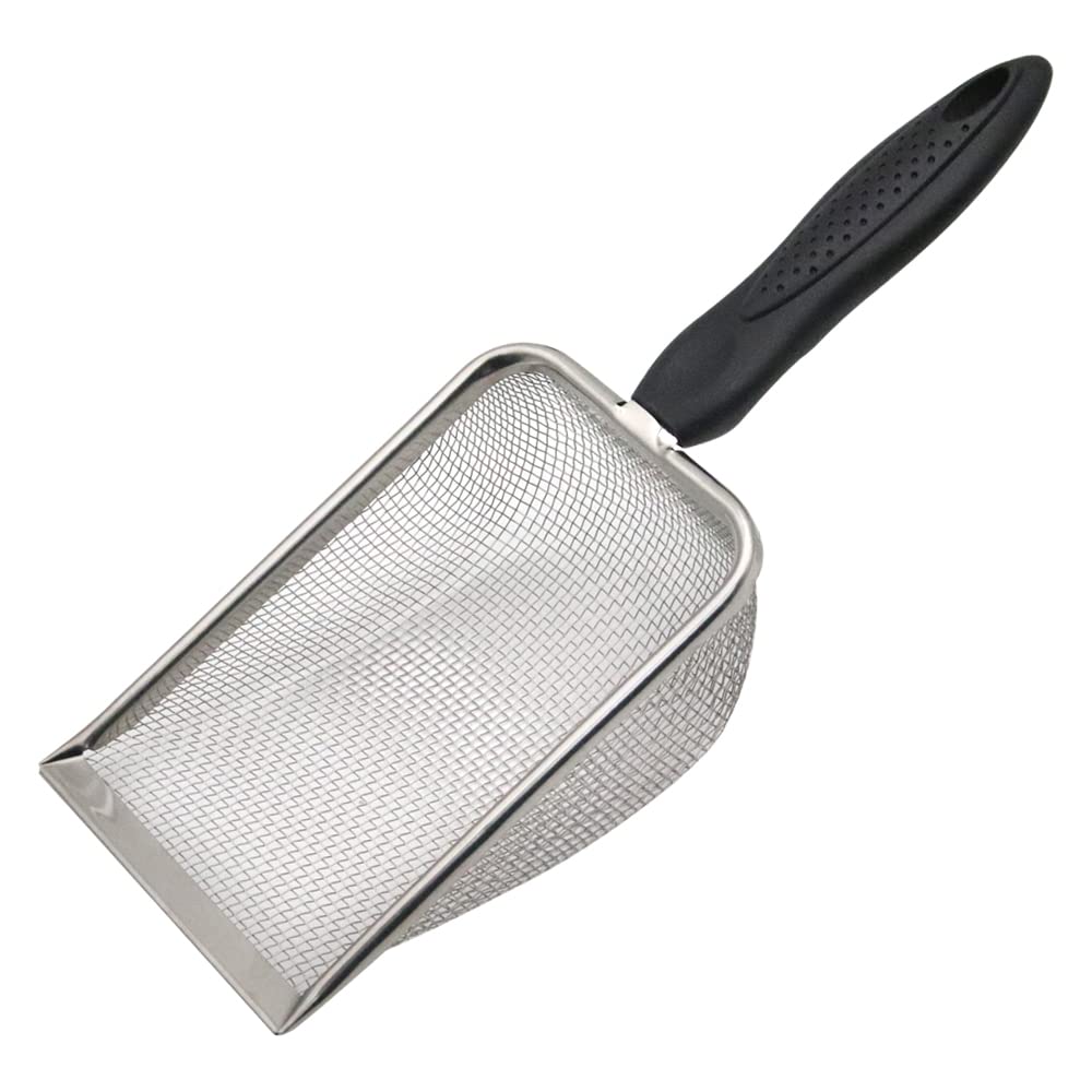 MODUODUO Reptile Sand Shovel Stainless Steel Fine Mesh Sand Substrate Scoop for Litter Cleaner Scooper for Sand Bedding