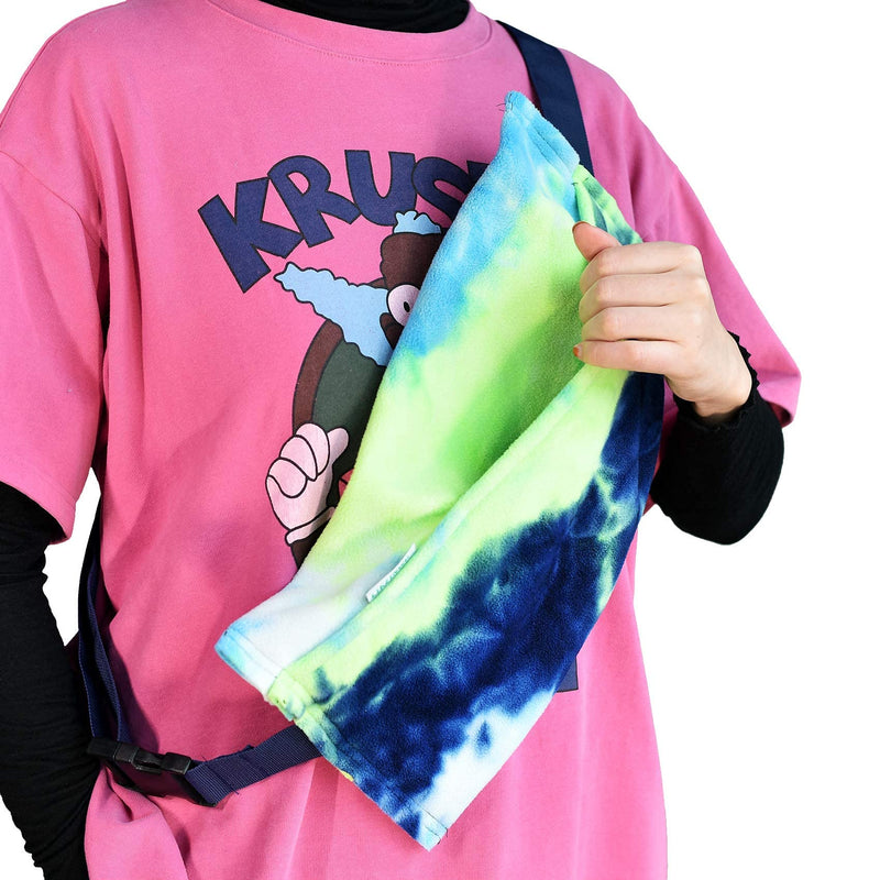 Bearded Dragon Sling Carrier, Small Animal Carrier Lizard Carrier and Reptile Carrier with Adjustable Strap Blue-green without buttons - PawsPlanet Australia