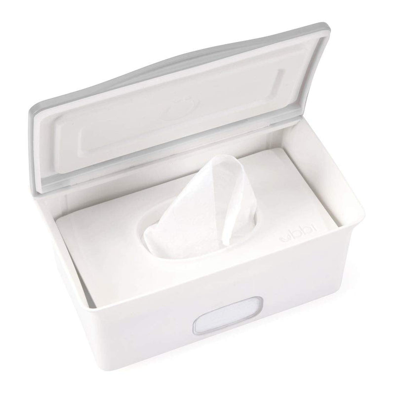 Ubbi Pet Wipes Dispenser, Grooming Wet Wipes Contianer for Dogs and Cats, Moisture Locking Wipes Dispenser, White - PawsPlanet Australia