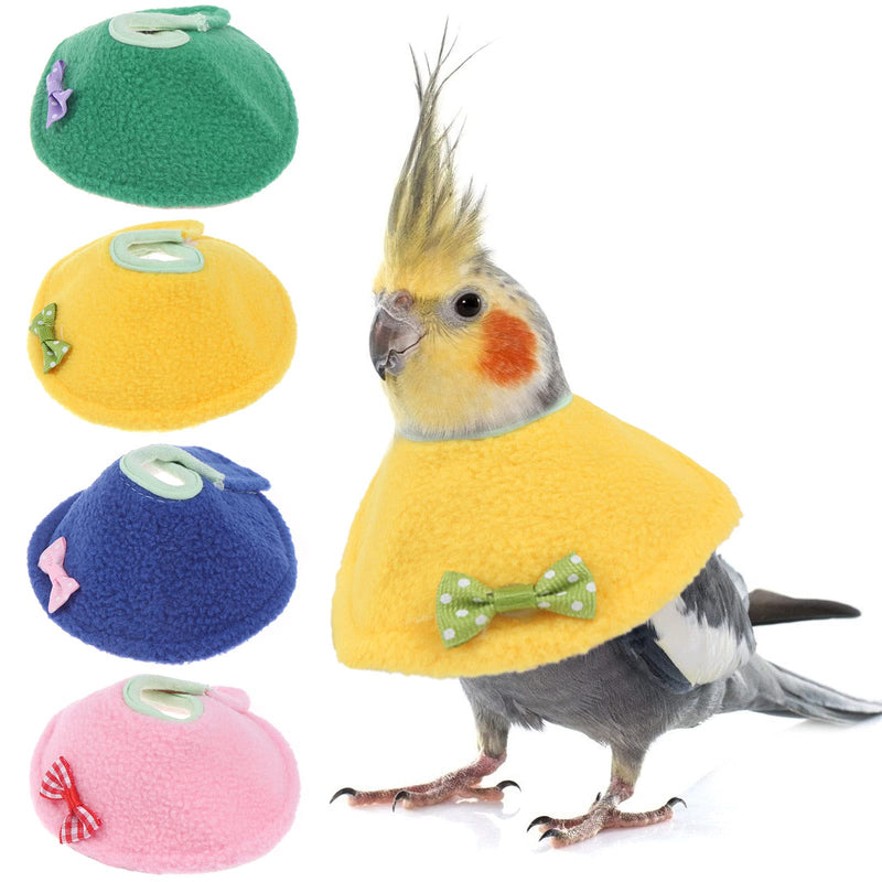 4 Pcs Bird Cone Collar Pet Anti-bite Elizabethan Collar Parrot Recovery Cone Protective Recovery Cones for Budgerigar Cockatiel Lovebirds Cockatoo Parrots (M) Medium - PawsPlanet Australia