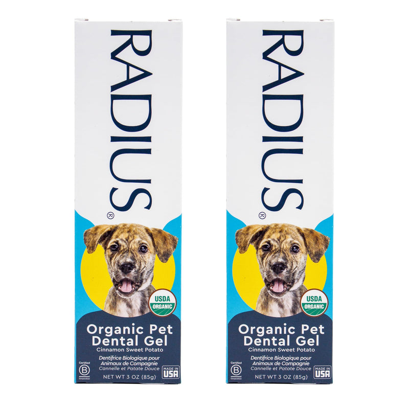 RADIUS Canine Pet Toothpaste, Cinnamon Sweet Potato, 3 oz, Non-Toxic Toothpaste for Dogs, Designed to Clean Teeth, Help Prevent Tartar, & Remove Plaque, Xylitol Free, Pack of 2 3 Ounce (Pack of 2)
