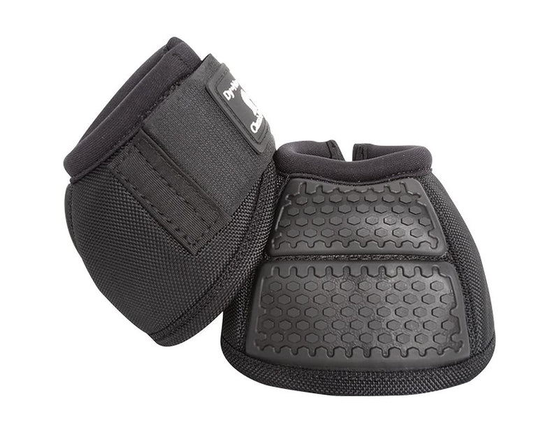 Classic Equine Flexion No-Turn Bell Boots Black Medium - PawsPlanet Australia