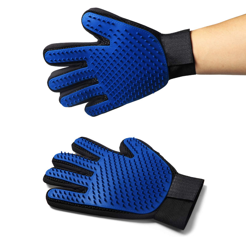 [Upgrade Version] Pet Grooming Glove,Gentle Deshedding Brush Glove,Efficient Pet Hair Remover Mitt,Enhanced Five Finger Design,Perfect for Dog and Cat with Long and Short Fur,1 Right-Hand Glove - PawsPlanet Australia