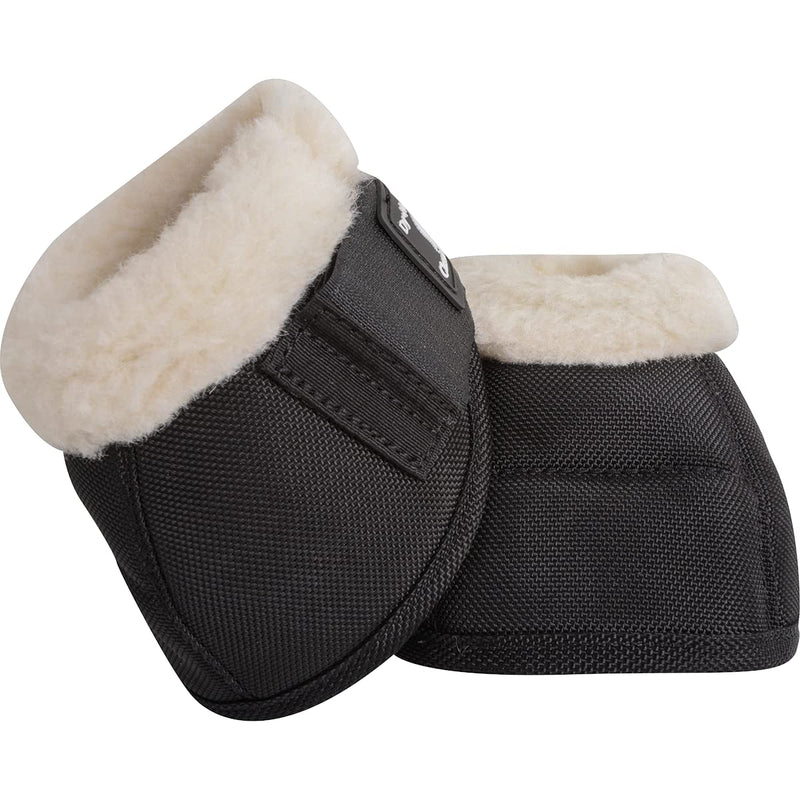 CLASSIC EQUINE Dyno Turn Fleece Bell Boots, Black, Medium (CDNFBKM) - PawsPlanet Australia