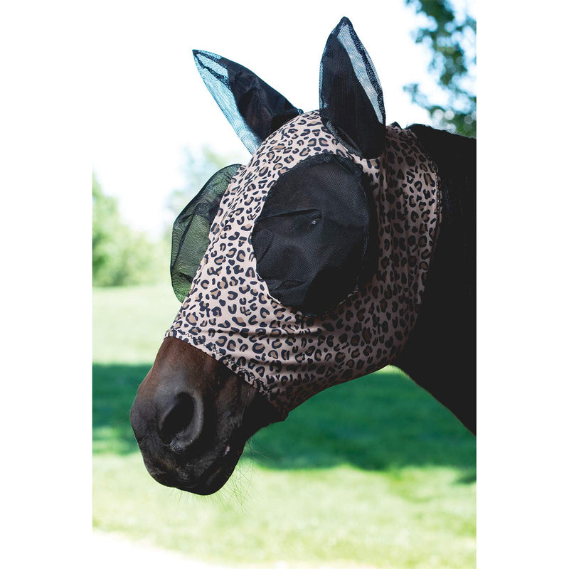Weaver Leather Lycra® Fly Mask for Horses Large Sahara Leopard - PawsPlanet Australia