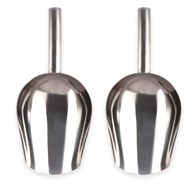 2 Pcs Dog Food Scoop Stainless Steel Feed Scooper for Home Pet Food (1 1/2 cup, 12-Ounce) - PawsPlanet Australia