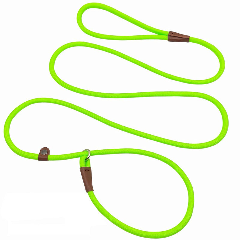MayPaw Slip Lead Control Leash for Dogs No Pull, 13+ Colors Classic Dog Lead 7 FT Pet Slip Leash, 1/4” Rope Leashes for Small Medium Animals (7ft*1/4", Green) 7ft*1/4" - PawsPlanet Australia
