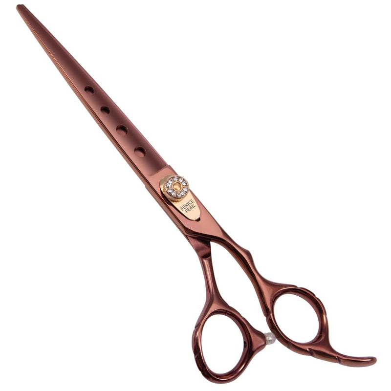 Fenice Peak Dog Grooming Scissors Pet Cutting Scissors Professional Dog Scissors for Grooming Shears for Dogs and Cats 440C Japanese Stainless Steel Dog Trimming Shear Edge Scissors(7'') 7'' - PawsPlanet Australia