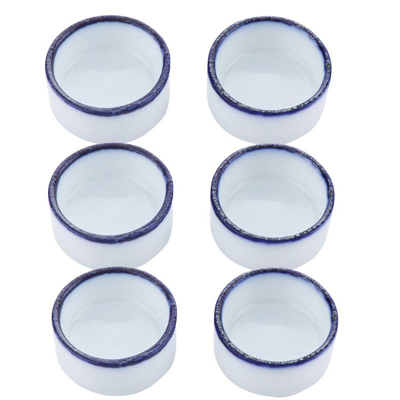 6 Pcs Spider Micro Water Bowl Mini Ceramic Dish for Spider Tarantula Millipede Tiny Reptile (Small: 0.86" D, 0.43" H) - PawsPlanet Australia